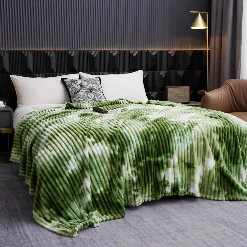 Tie Dye Thick Flannel Fleece Blanket