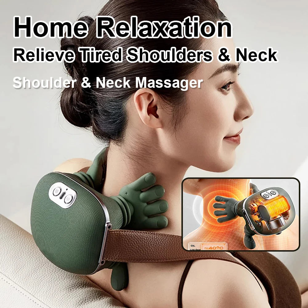 Hands Neck Shoulder Massager for Deep Tissue Pain Relief