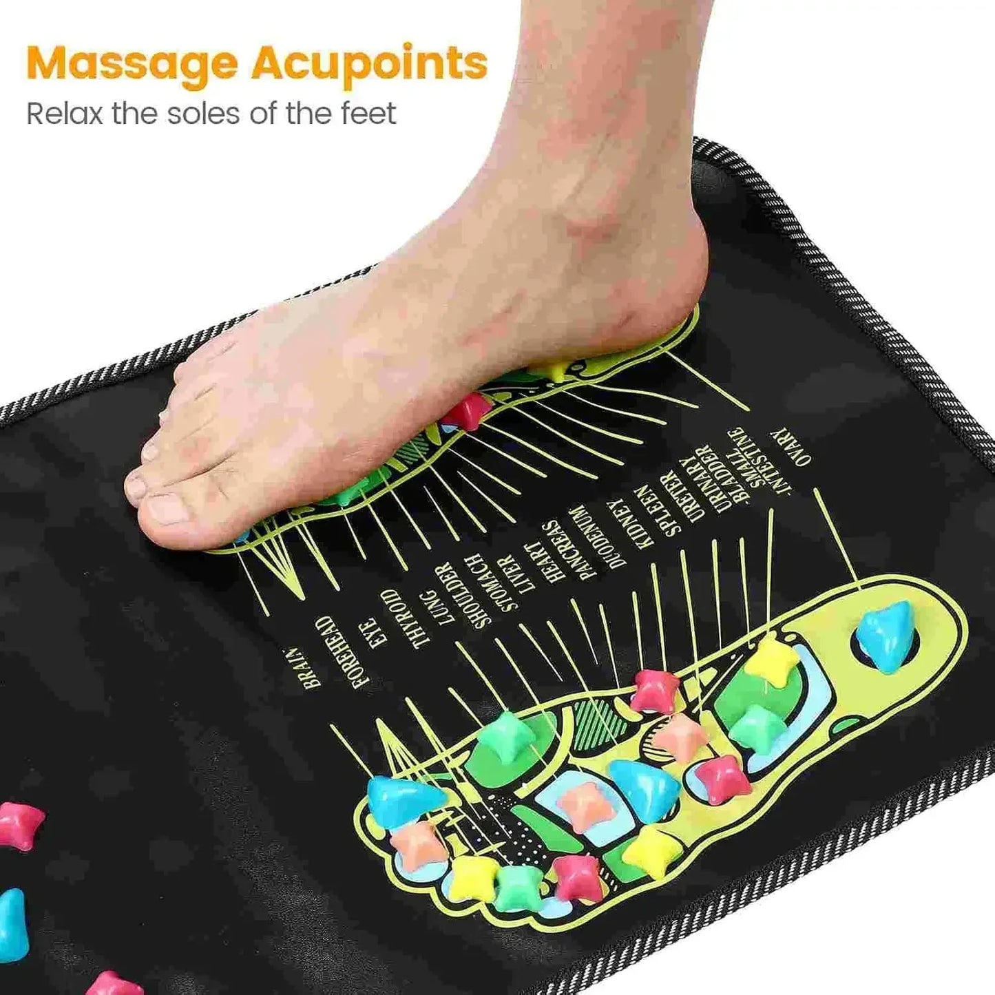 Acupressure Foot Massage Mat for Pain Relief & Relaxation