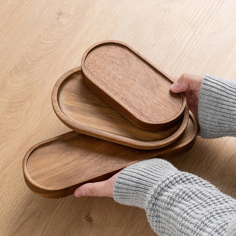 Wooden Serving Tray – 3 Pieces