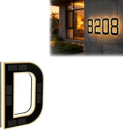 Solar Address Plaque