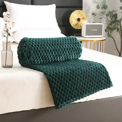 3D Clouds Jacquard Flannel Blanket