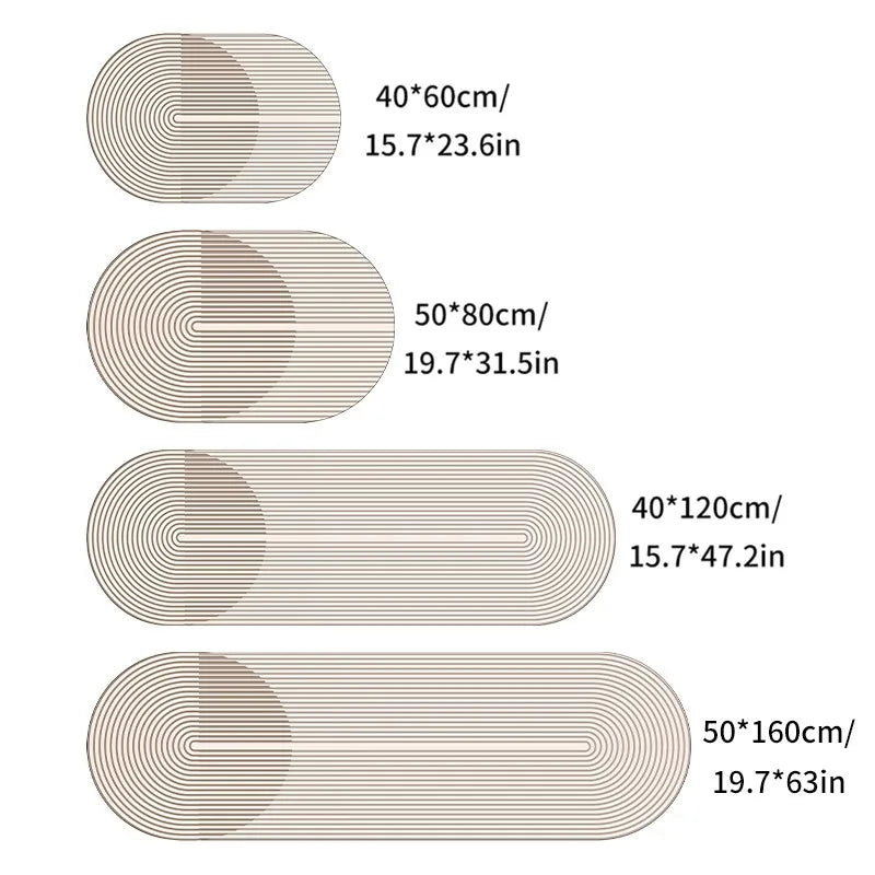 Diatomite Absorbent Floor Mat with Non-Slip Backing