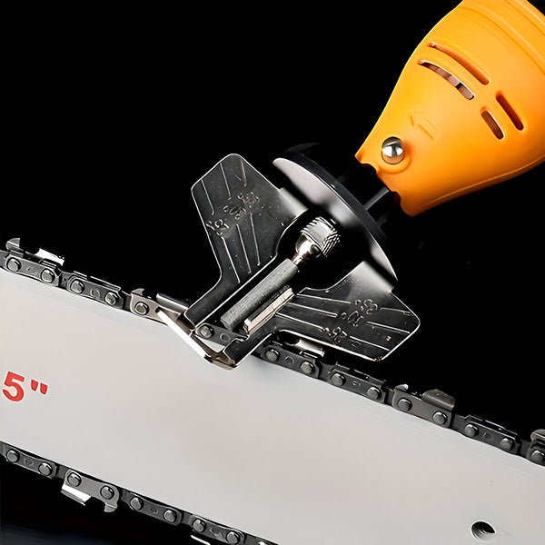 Chainsaw Sharpener Tool with Guide System
