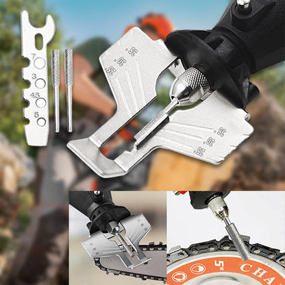 Chainsaw Sharpener Tool with Guide System