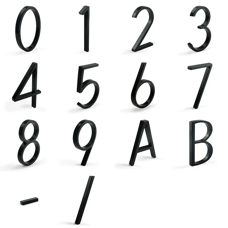 Stainless Steel Floating House Number