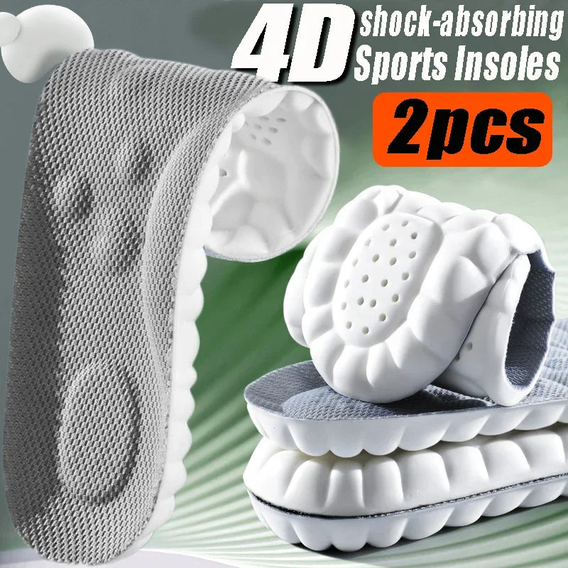 4D Shock-Absorbing Shoe Insoles – Comfort & Arch Support