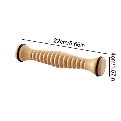 Wooden Foot Massager Roller for Pain Relief & Relaxation