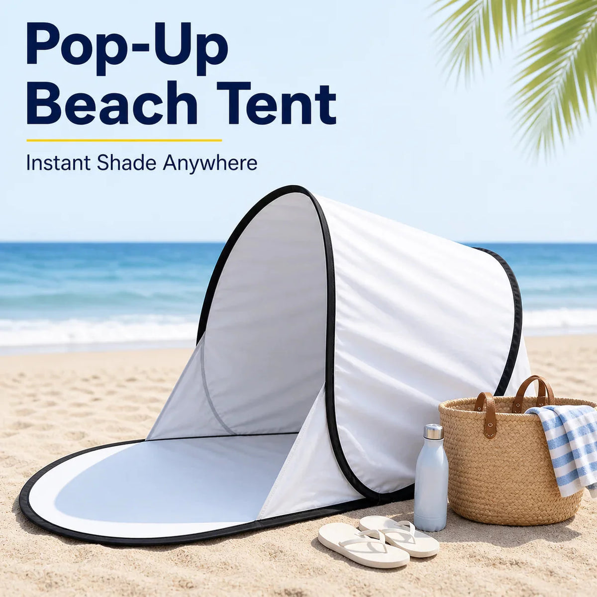 Pop-up beach tent with UV protection – sun protection