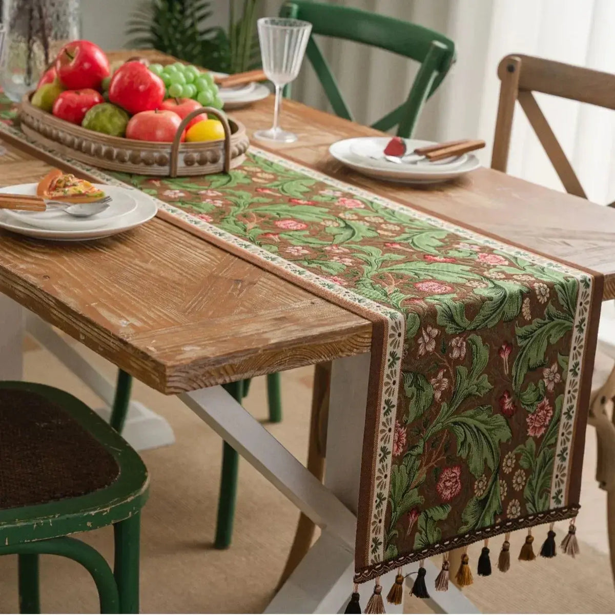 Plant Tassel Table Runner