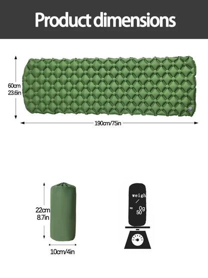 Ultralight Inflatable Air Mattress for Camping and Outdoor Use