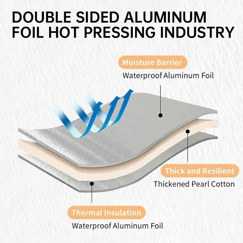 Aluminum Sleeping Pad with Foam for Camping and Outdoor Use