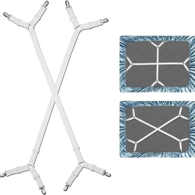 Adjustable Bed Sheet Fastener Straps – 2 Pieces