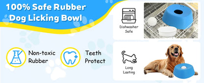Textured Slow Feeder Lick Bowl for Dogs