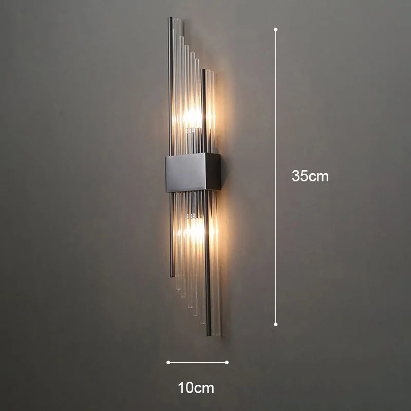 Gold LED Wall Lamp Elegant Indoor Lighting