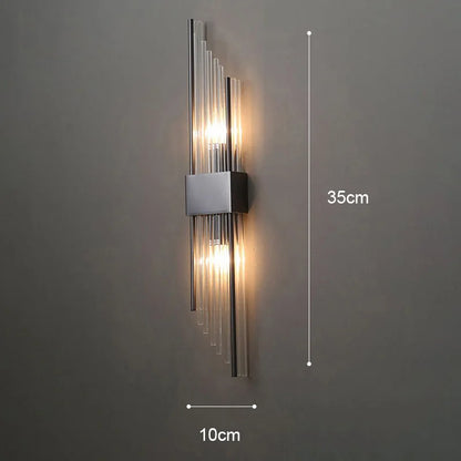 Gold LED Wall Lamp Elegant Indoor Lighting