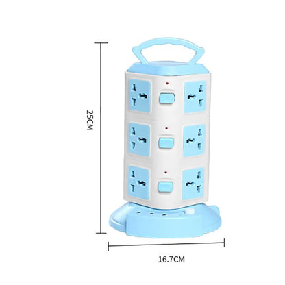 Vertical Surge Protector Tower Power Strip with USB