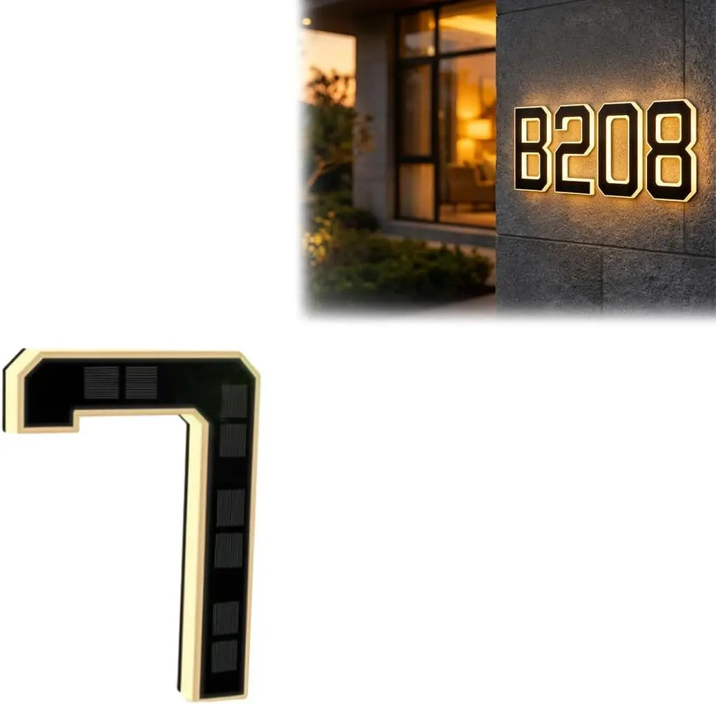 Solar Address Plaque