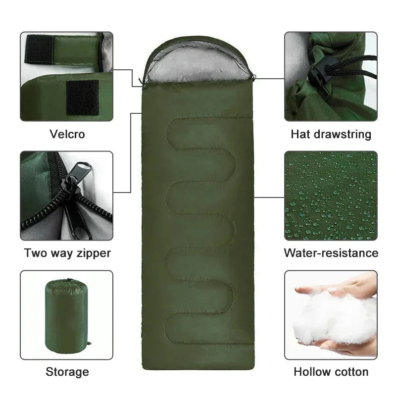 Outdoor Sleeping Bag 4-Season Waterproof Ultralight