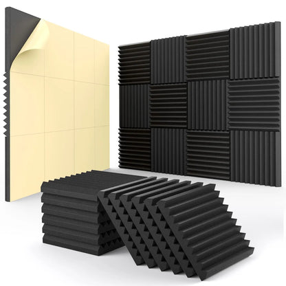 Acoustic Foam Panels – 12 Packs