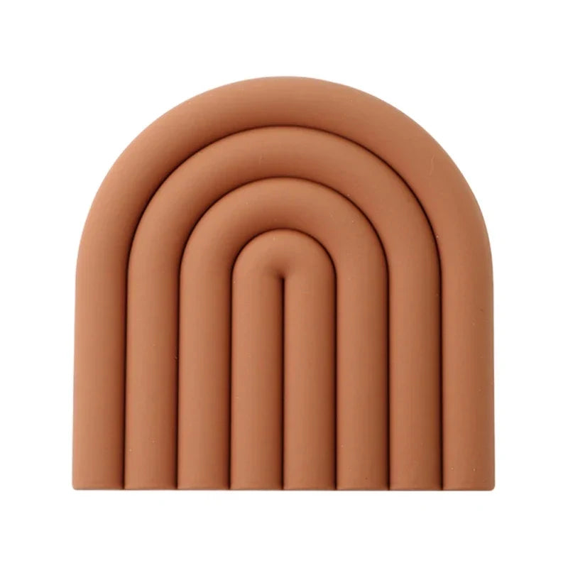 Rainbow Silicone Trivets – 2 Pieces