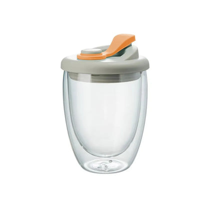 Double Wall Glass Mug Leak Proof Insulated Cup