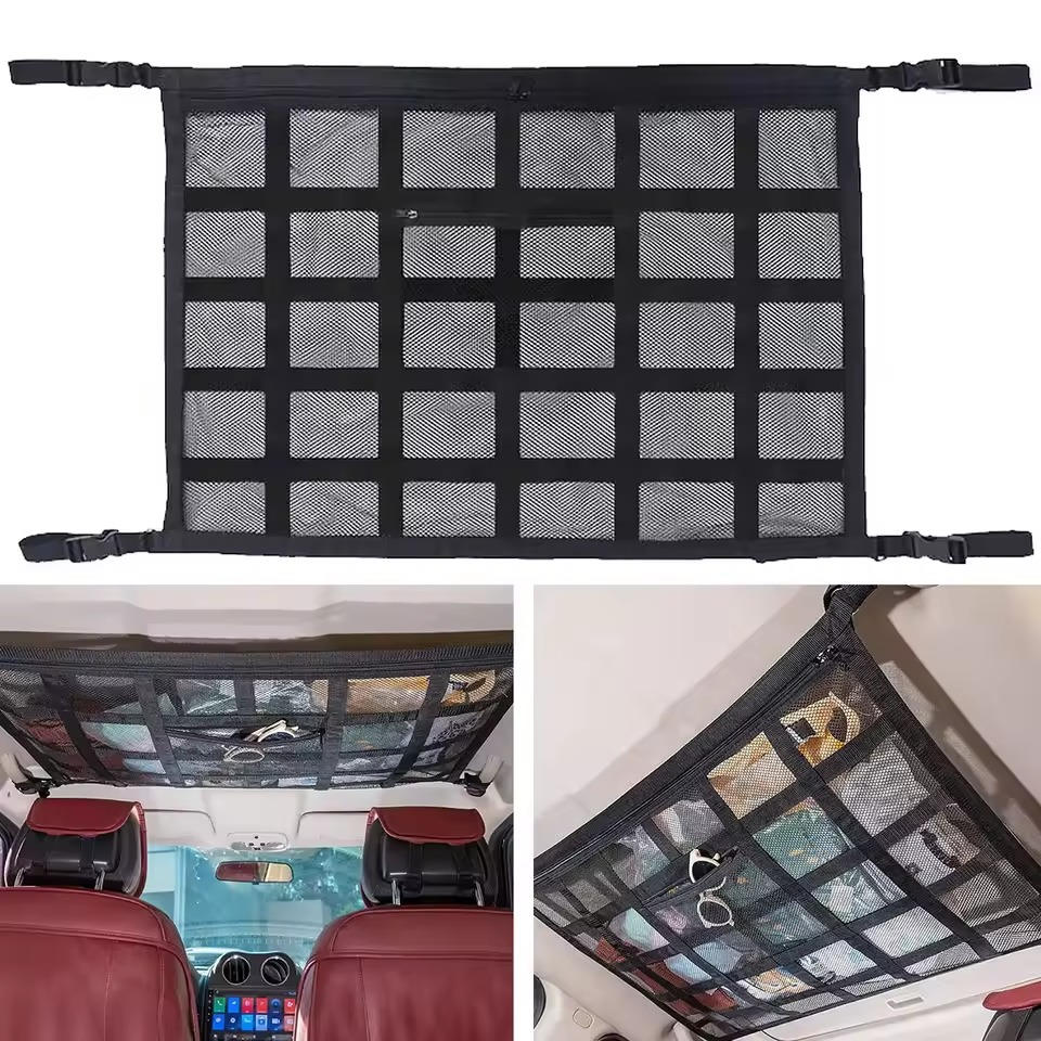 Elastic Interior Cargo Net for Car Storage