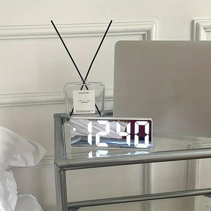 Minimalist Mirror Alarm Clock