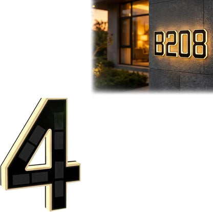 Solar Address Plaque