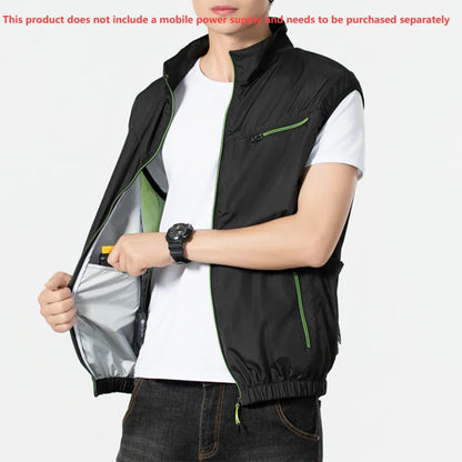 Cooling Fan Vest – Dual USB Fans, Lightweight & Rechargeable | M–XL