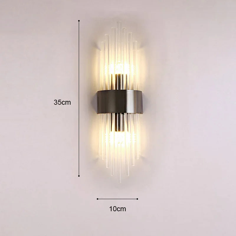 Gold LED Wall Lamp Elegant Indoor Lighting