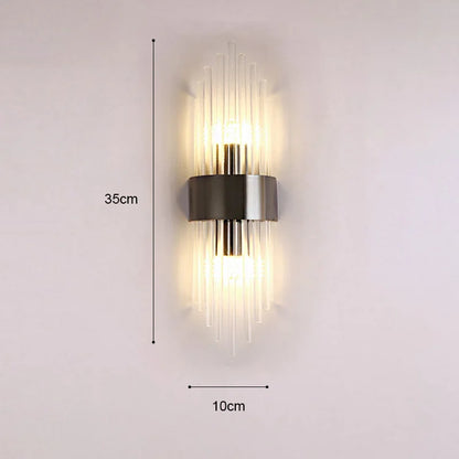 Gold LED Wall Lamp Elegant Indoor Lighting