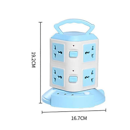 Vertical Surge Protector Tower Power Strip with USB