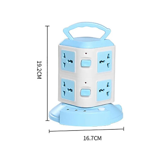 Vertical Surge Protector Tower Power Strip with USB