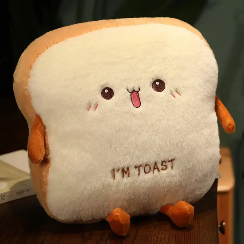 Soft Toast Bread Plush Pillow