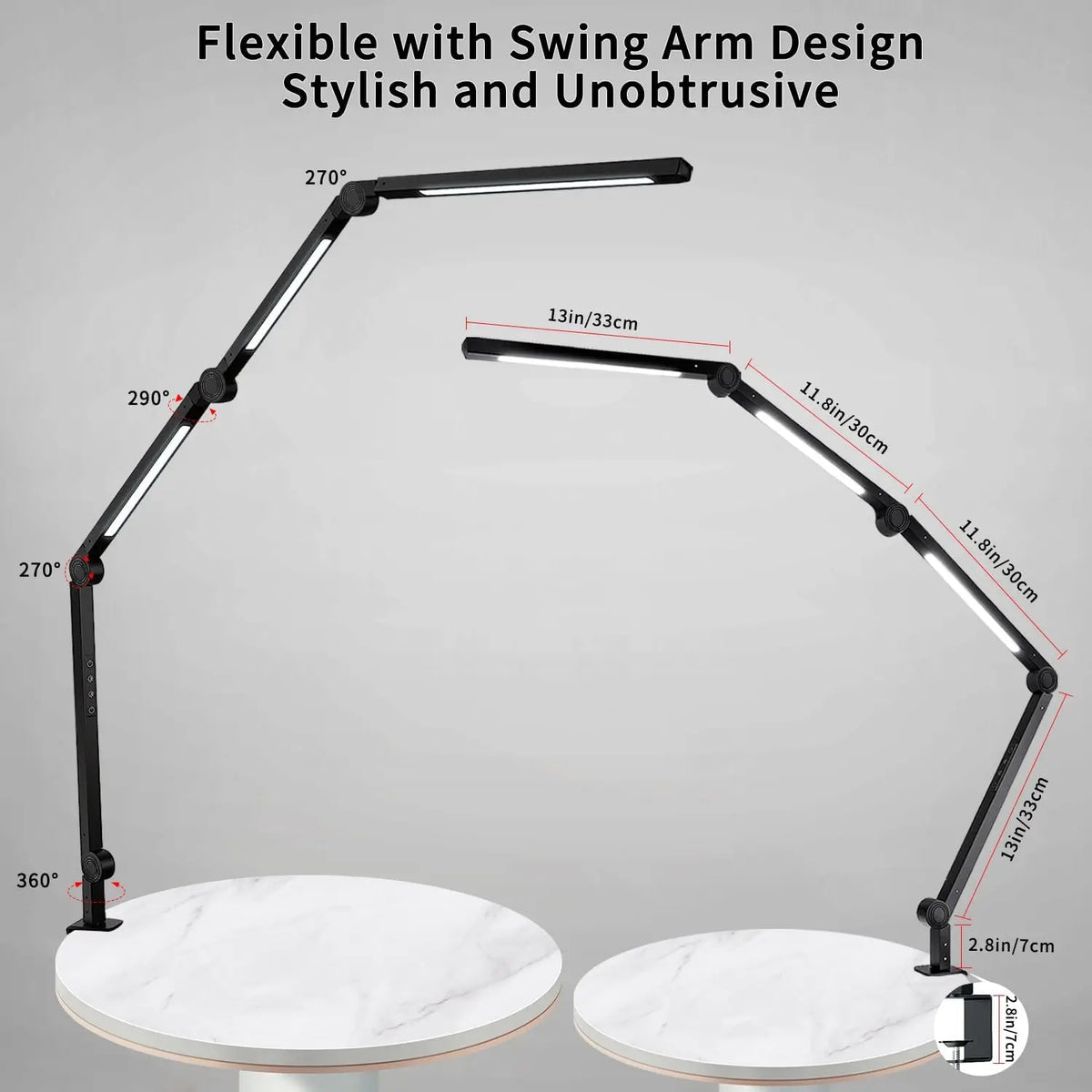 Clamp LED Desk Lamp