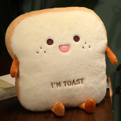 Soft Toast Bread Plush Pillow