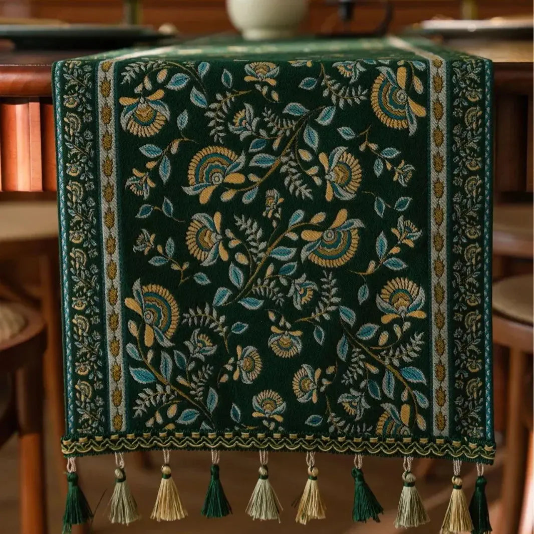 Plant Tassel Table Runner