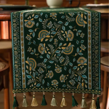 Plant Tassel Table Runner