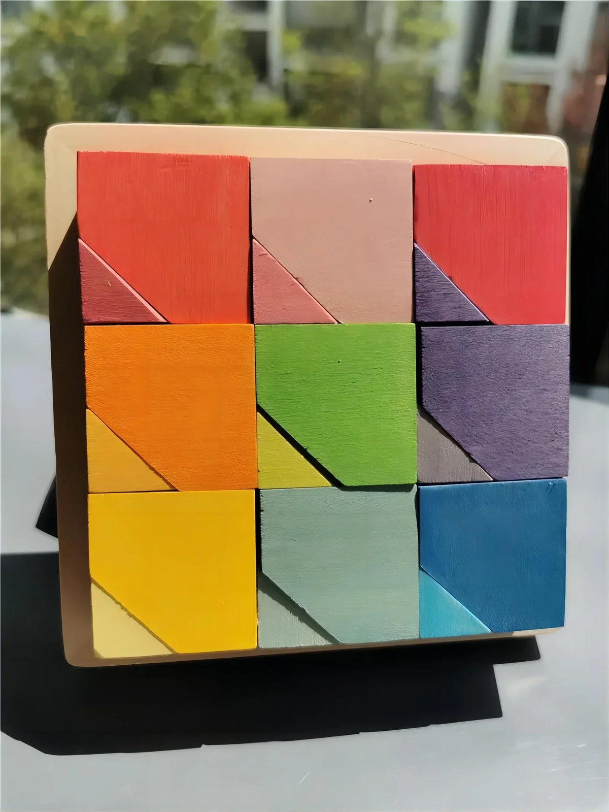 Large Wooden Stacking Blocks for Creative Building Play