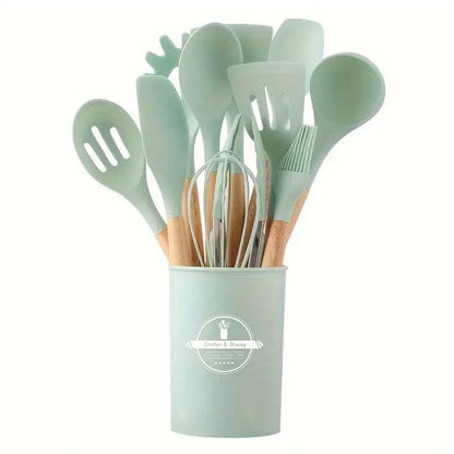 Silicone Kitchen Utensils Set – 12 Pieces