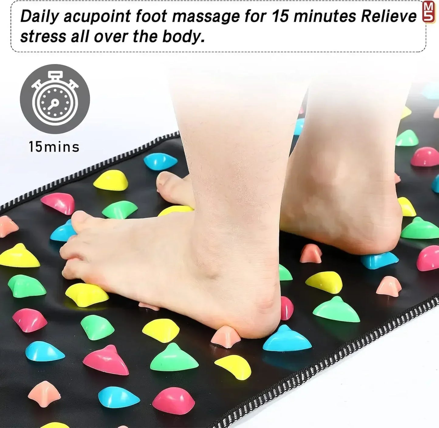 Acupressure Foot Massage Mat for Pain Relief & Relaxation
