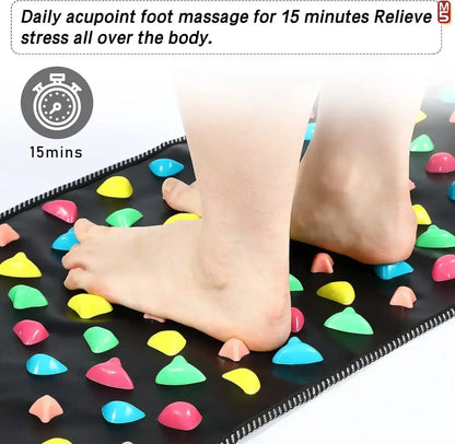 Acupressure Foot Massage Mat for Pain Relief & Relaxation