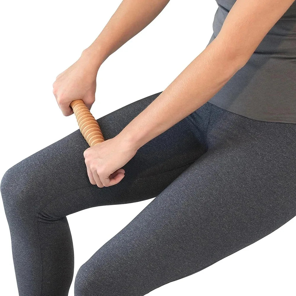 Wooden Foot Massager Roller for Pain Relief & Relaxation