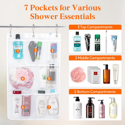Mesh Shower Organiser (7 Pockets)