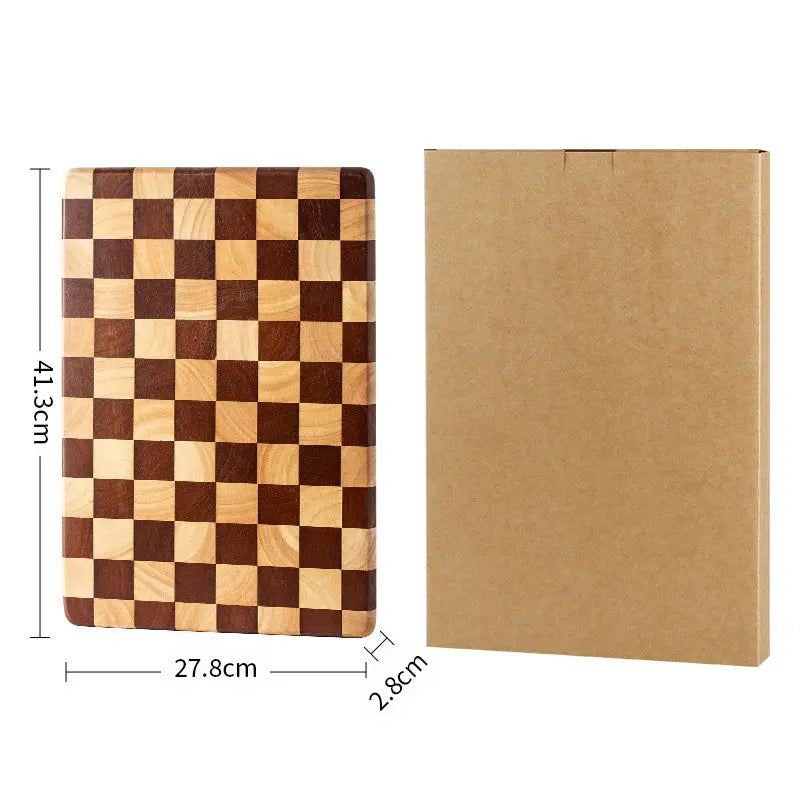 Checkered Wood Cutting Board