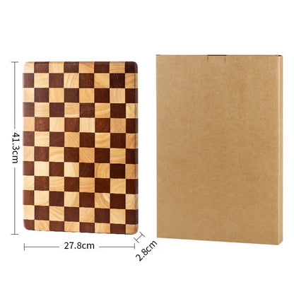 Checkered Wood Cutting Board