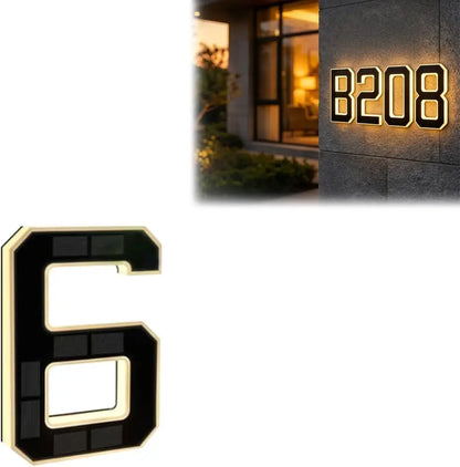 Solar Address Plaque