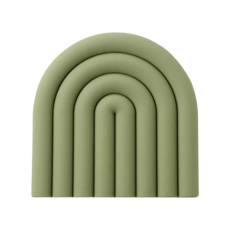 Rainbow Silicone Trivets – 2 Pieces