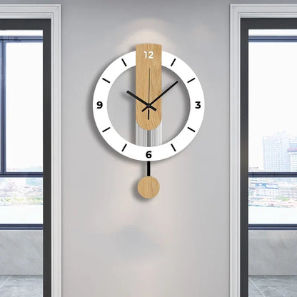 Wood Grain Pendulum Clock